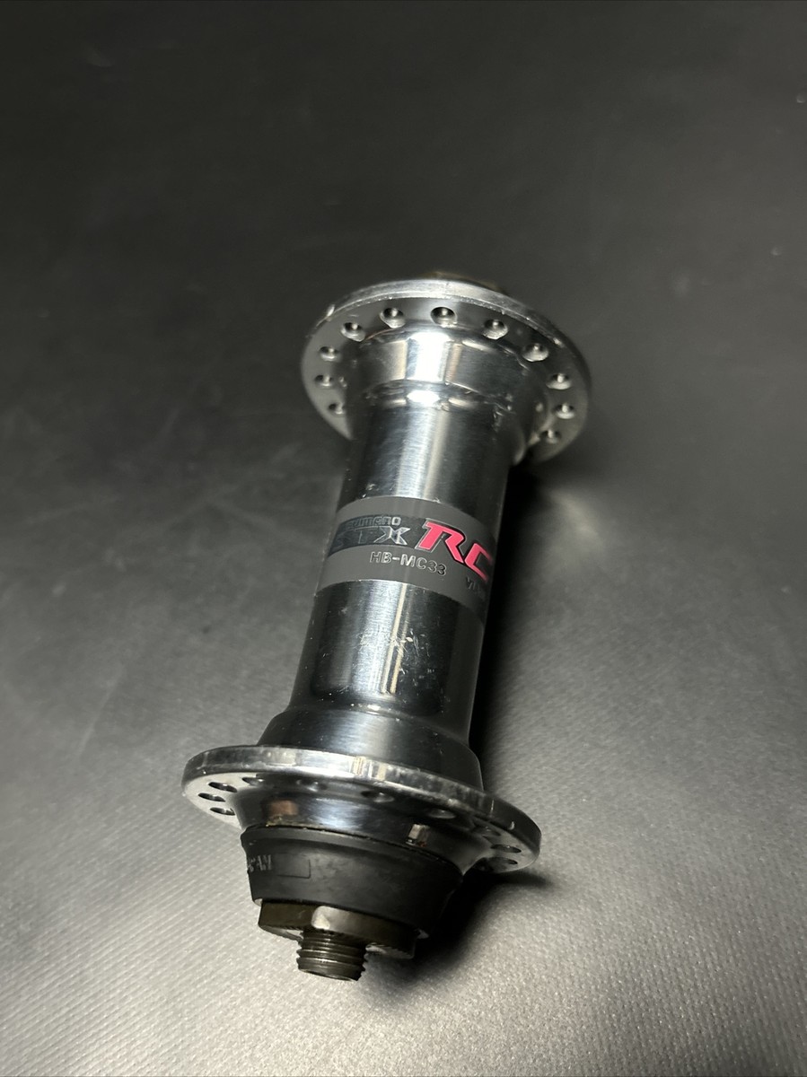 Mozzo Anteriore Shimano STX RC HB-MC33 NOS 32 Fori, Sgancio Rapido, Colore Argento, Made In Japan