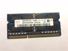 Hynix 4GB 2Rx8 PC3 12800S DDR3 Laptop Ram, Used