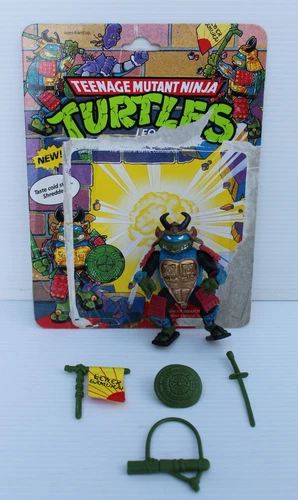 Vintage 1990 Playmates TMNT Leo the Sewer Samurai Action Figure Complete