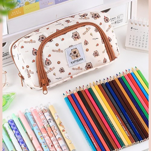 Large Capacity Stationery Bag Stationery Organizer Pen Box New Pen Bag - Picture 11 of 12