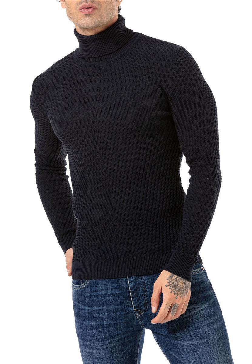 Turtle Neck Red Bridge Wollpullover Rollkragen Herren Redbridge