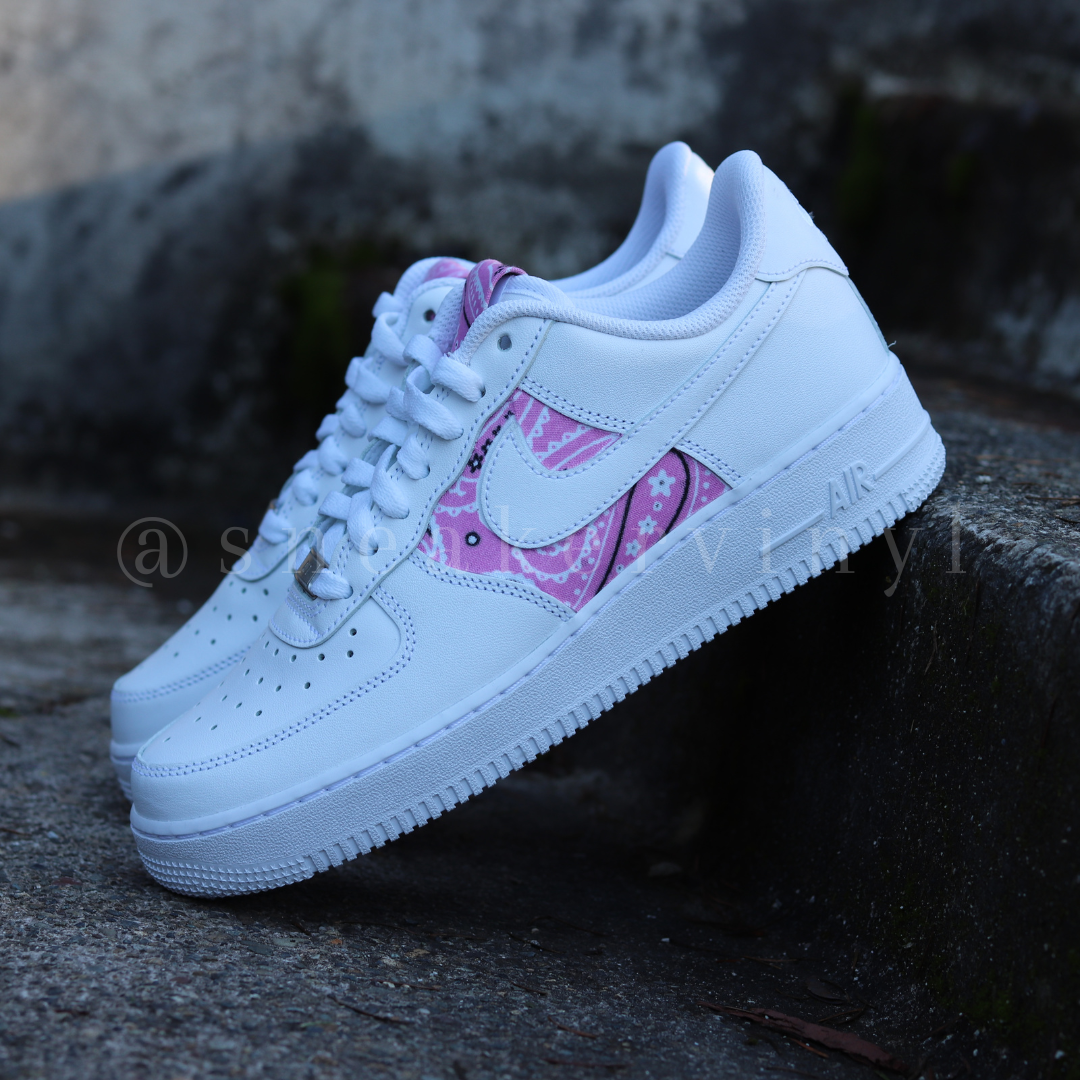 nike air force 1 pink bandana