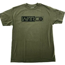 War Co Skateboards Shirt Mens Medium Army Green WarCo Skate Streetwear New