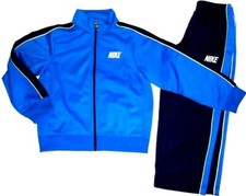 Nike Boys Size 4 Tracksuit Jacket  Pants Set NWT  2 Pc Blue  Navy