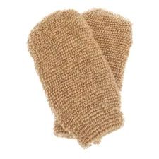 2PCS Body Scrub Mitt Wash Clothes for Face Jute Bath Exfoliating Gloves Towels