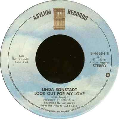 Linda Ronstadt I Cant Let Go / Look Out For My Love Vinyl Single 7inch
