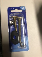 Plumb Pak PP835-150 Toilet Bolts Set, 1/4-20" x 2 1/4", Solid Brass