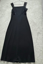 Arianna by Teresa Page Dress Womens 12 Black Long Maxi Formal  Square Neck