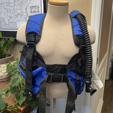 Solace Scuba Diving Vest Blue & Black Size Small Made in the USA Great Condition