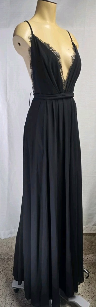 chinese dress ladies Nookie Lene Lace Maxi Dress - Black