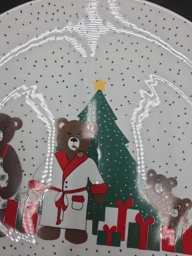 "Tender Bears" Department 56 Holiday PJ Bear Plate HTF Rare Lynda Sylvester - Picture 8 of 18