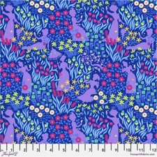Free Spirit Stacy Peterson Belle Epoque Vanity Garden Purple Fabric By Yard