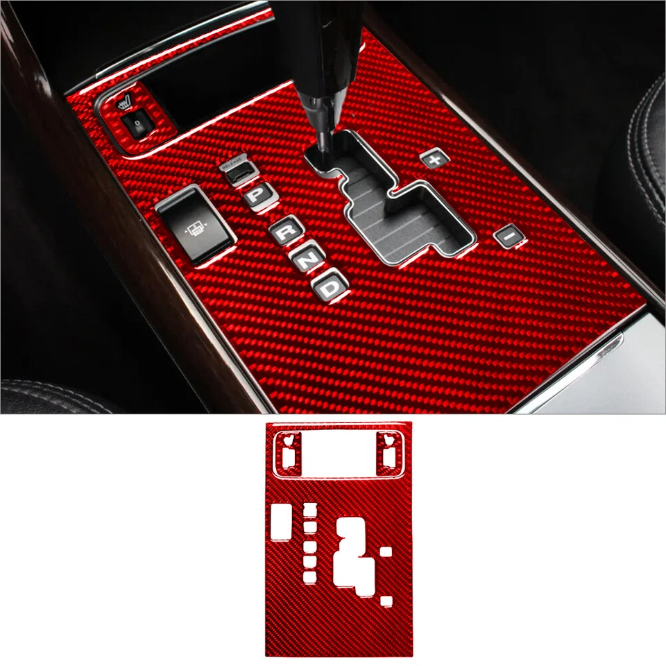 Kit de cubierta interior completo de fibra de carbono rojo 48 piezas para Hyundai Azera 2006-2011 Foto 4 de 4