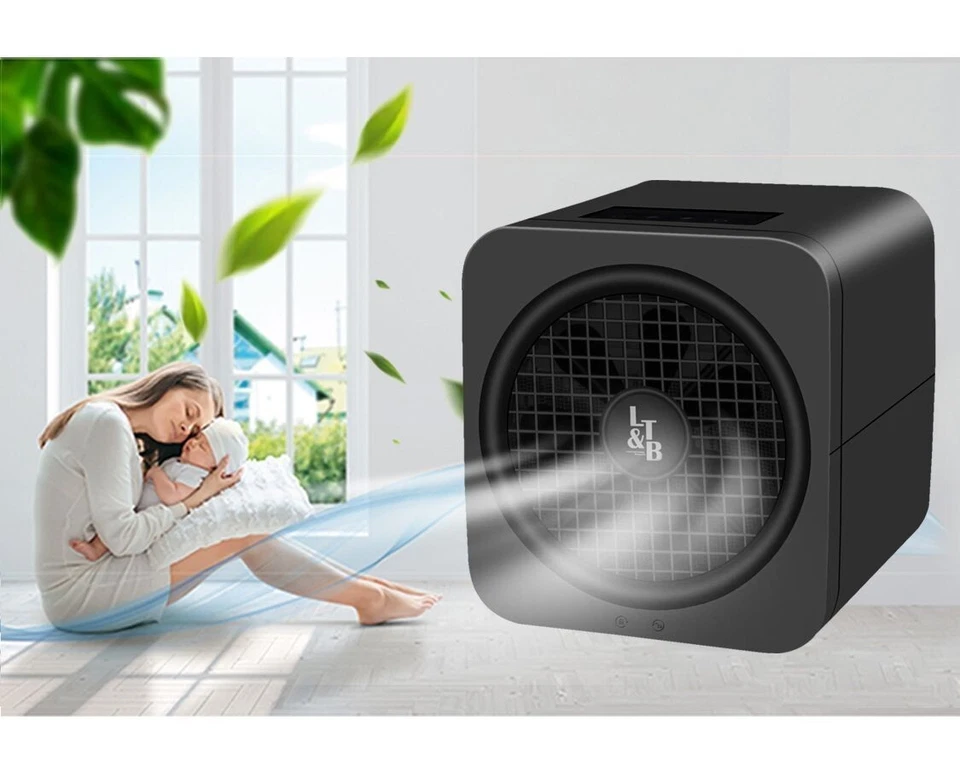 ECOBOX PURIFICADOR DE AIRE ECOQUEST + VENTILADOR DE NIEBLA DE MESA HUMIDIFICADOR REGALO GRATIS Foto 3 de 4