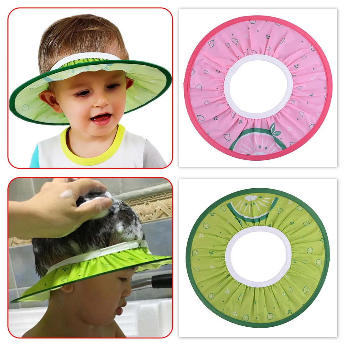 Soft Elastic Shampoo Cap Baby Kid Child Wash Hair Bath Shower