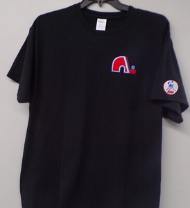 WHA Quebec Nordiques Embroidered T-Shirts S-6XL, LT-4XLT Colorado Avalanche New