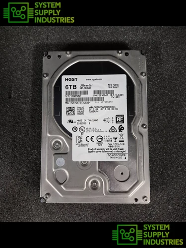HGST 6TB 7.2K 12Gbps 256MB 3.5" SAS HDD HUS726T6TAL5204