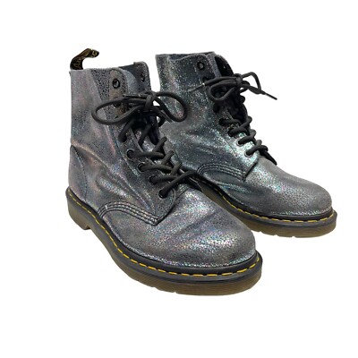 Martens 1460 Pascal Iridescent Leather Boots Women's Size