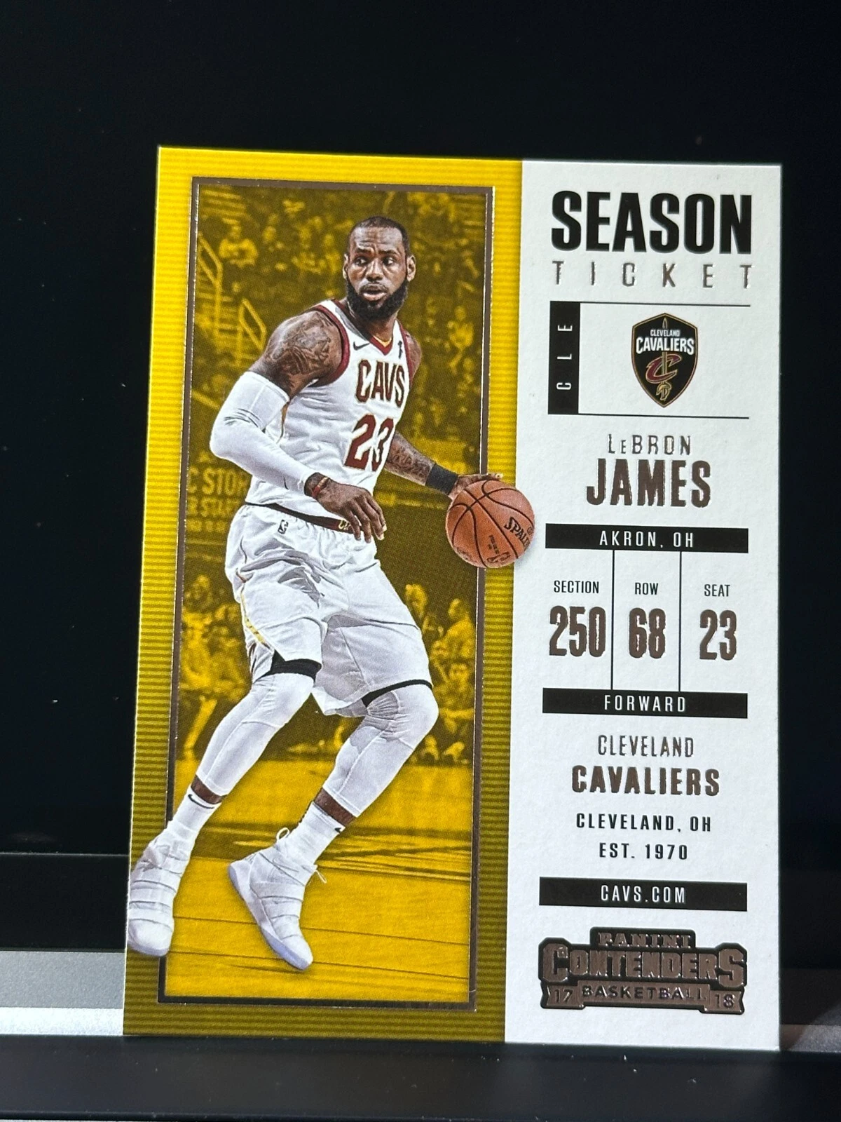 Lebron James trading card