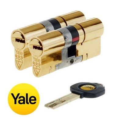 Yale 3 Sterne Platin Keyed-alike Hochsicherheit uPVC Türzylinder/Fässer 35/35