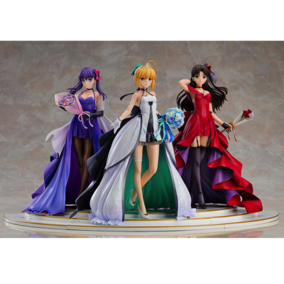 Saber, Rin Tohsaka and Sakura Matou ~15th Celebration Dress Ver
