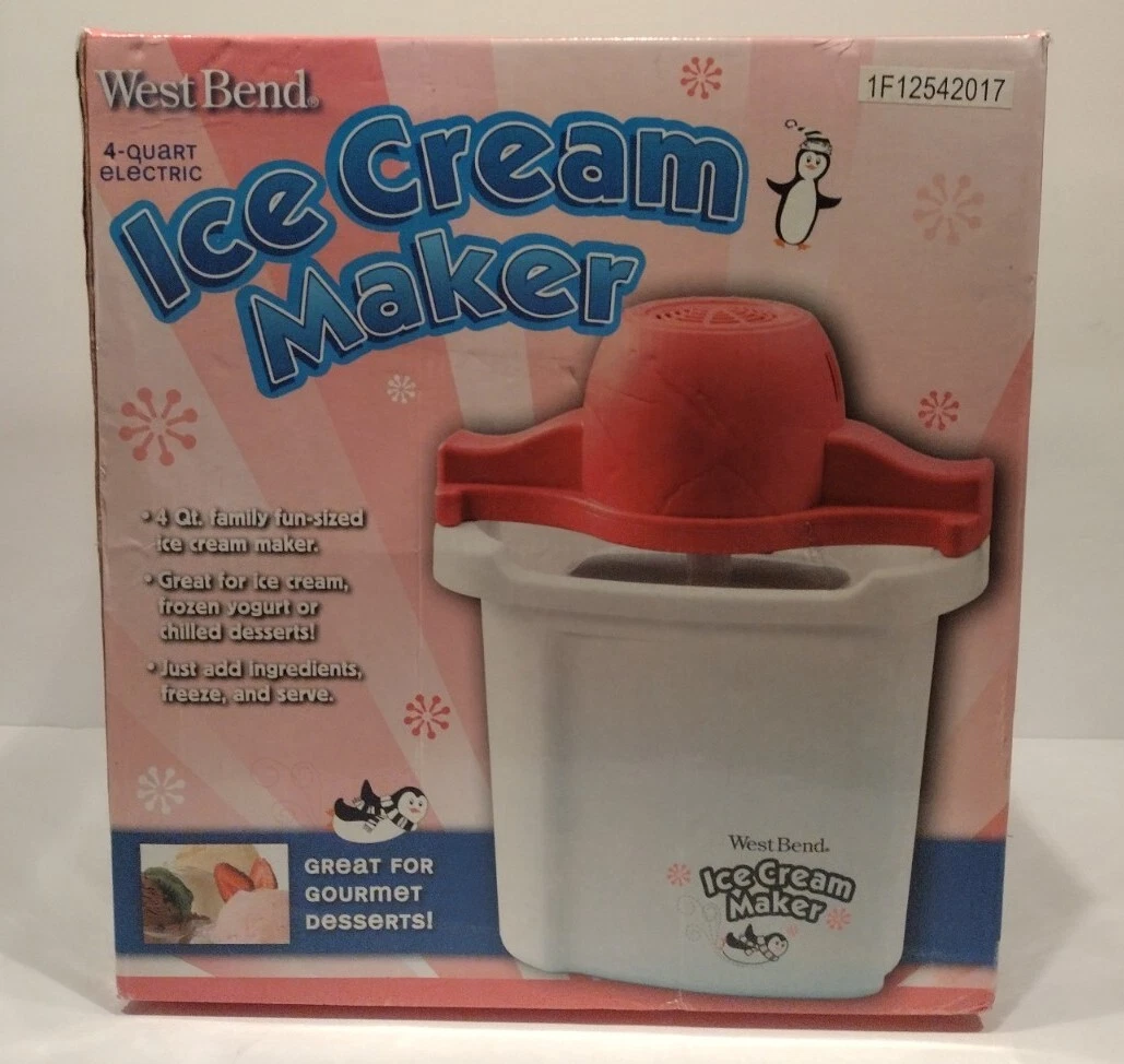 West Bend 4qt. Ice Cream Maker