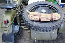 ROPE Kmz Dnepr K-750 Mw 750 imz Ural M72 Rope 2 Leather Straps for Fixing