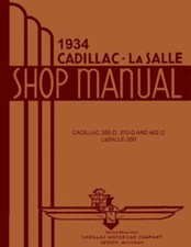 1934-1935 Cadillac Lasalle - All Models Factory Shop Service Manual