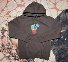 HUF Gundam Wing Heavy Arms Pullover Hoodie Chocolate Size Medium Brand New