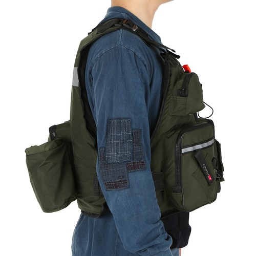 Fishing Vest with Bottle Holder Multi-Pockets V1V9 - Picture 3 of 11