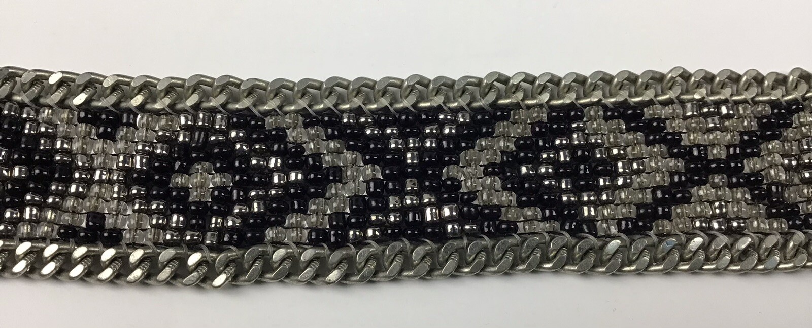 First Nations Beaded Bracelet Native American Bla… - image 3