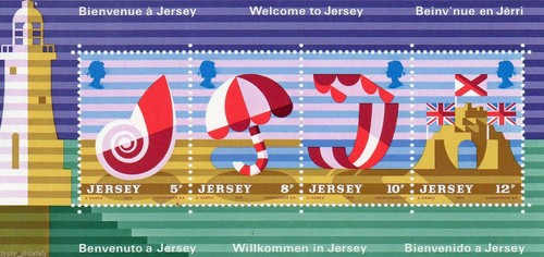 Jersey - " LIGHTHOUSE ~ TOURISM " FIRST MNH MS Mini Sheet 1975 - Picture 2 of 2