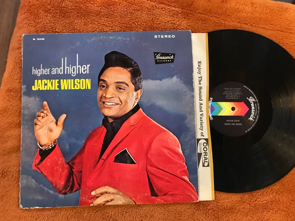 Jackie Wilson выше и выше LP Brunswick 1967 bl754130 стерео оригинальный винил - Изображение 2 из 3