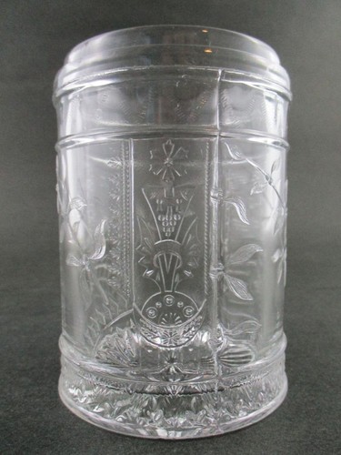 Antique PICKLE CASTOR - Original Clear EAPG "Oriental" Jar - WEBSTER #48, c.1885 - Picture 7 of 16