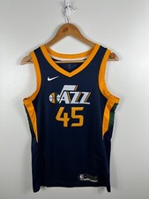 NBA Basketball Utah Jazz Donovan Mitchell 45 Singlet Jersey Men's Size Small S
