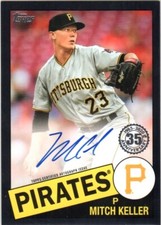 Mitch Keller-2020 Topps Update Series-1985 Topps Baseball Auto Black #121/199