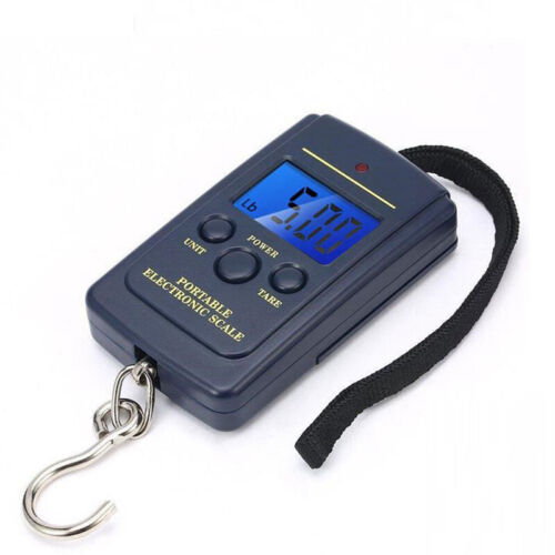 40kg/10g Electronic Digital Hook Scale Hanging Fishing Pocket Weight Portable - Picture 1 of 12