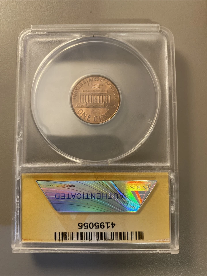 1997 DBL EAR Lincoln Cent ANACS MS65RED - Image 2 of 4