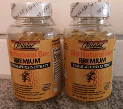 Bio Natural Bee Venom Apitoxin Extract Anti- Inflamatory  Support 120 CapsX2=240
