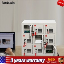 9 Slots Aluminum Alloy Cell Phones Storage Cabinet Wall Mounted Or Freestanding