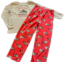 Carter's Boys' Fleece Pajama Set "Bedtime Bandit/Sneaky Cute" FR Size 8 A3.130 