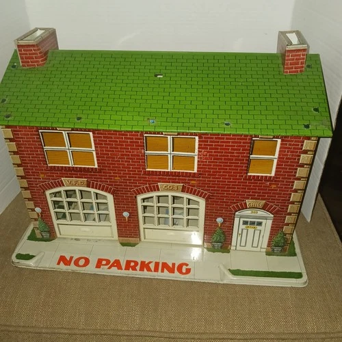 Marx Litho Tin Fire house Station 1950s