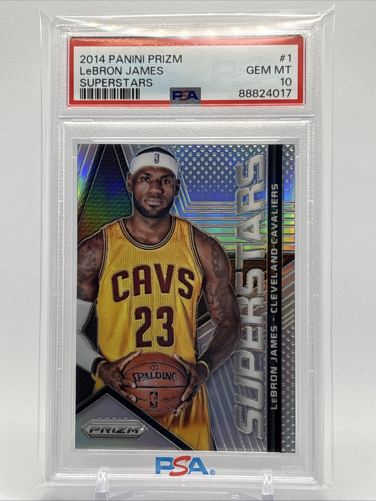 2014-15 Panini Prizm - Superstars LeBron James #1 PSA 10