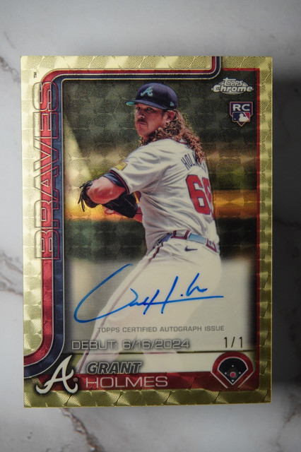 2025 Topps Chrome Update Grant Holmes SUPERFRACTOR Auto 1/1 🔥BRAVES🔥