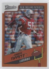 2021 Panini Classics Legends Timeless Tributes Orange 4/10 Andre Tippett HOF qf8