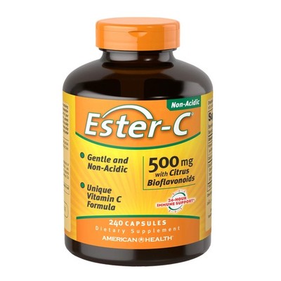 American Health Ester-C with Citrus Bioflavonoids 500mg 240 Capsules Immune Supp