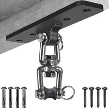 Heavy Bag Hanger, Punching Bag Ceiling Mount Hanger, 360° Rotation Hook for B...
