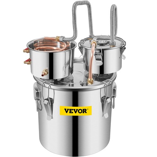 8Gal Home Use Moonshine Still Brewing Stainless Water Wine Alcohol Double Keg