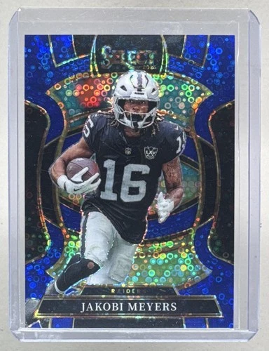 2025 Panini Select Football Blue Disco Jakobi Meyers #5