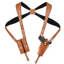 Shoulder Holster General Vertical Gun Holster Adjustable Leather Chest Holste...